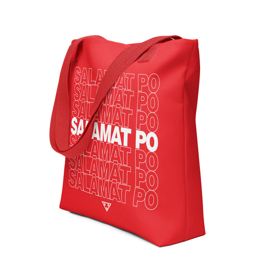 The Salamat Po red tote