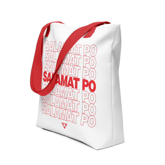The Salamat Po white tote