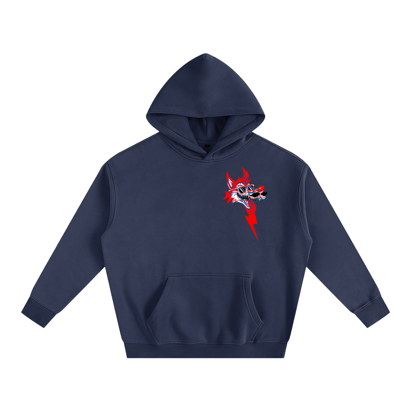 Wolf N' Sheep Skating Oversize Fleeced Hoodie