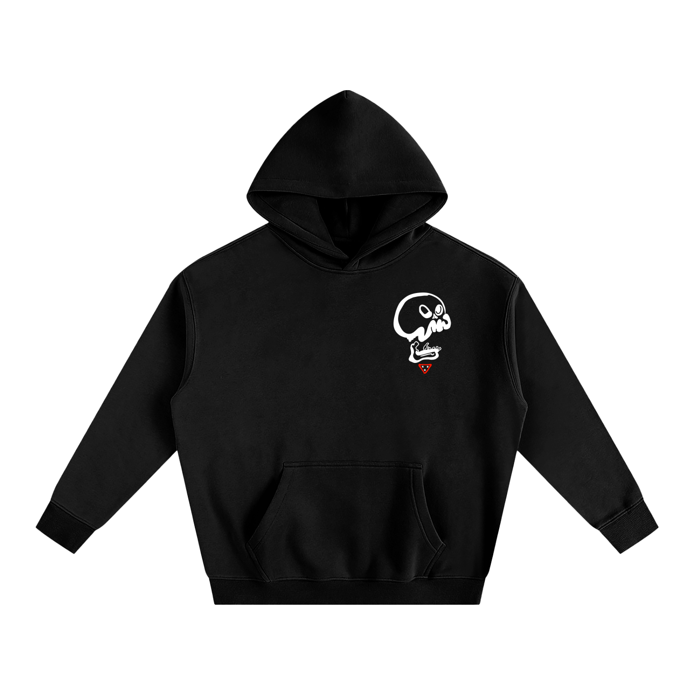 The Skull Doodle Oversize Fleeced Hoodie