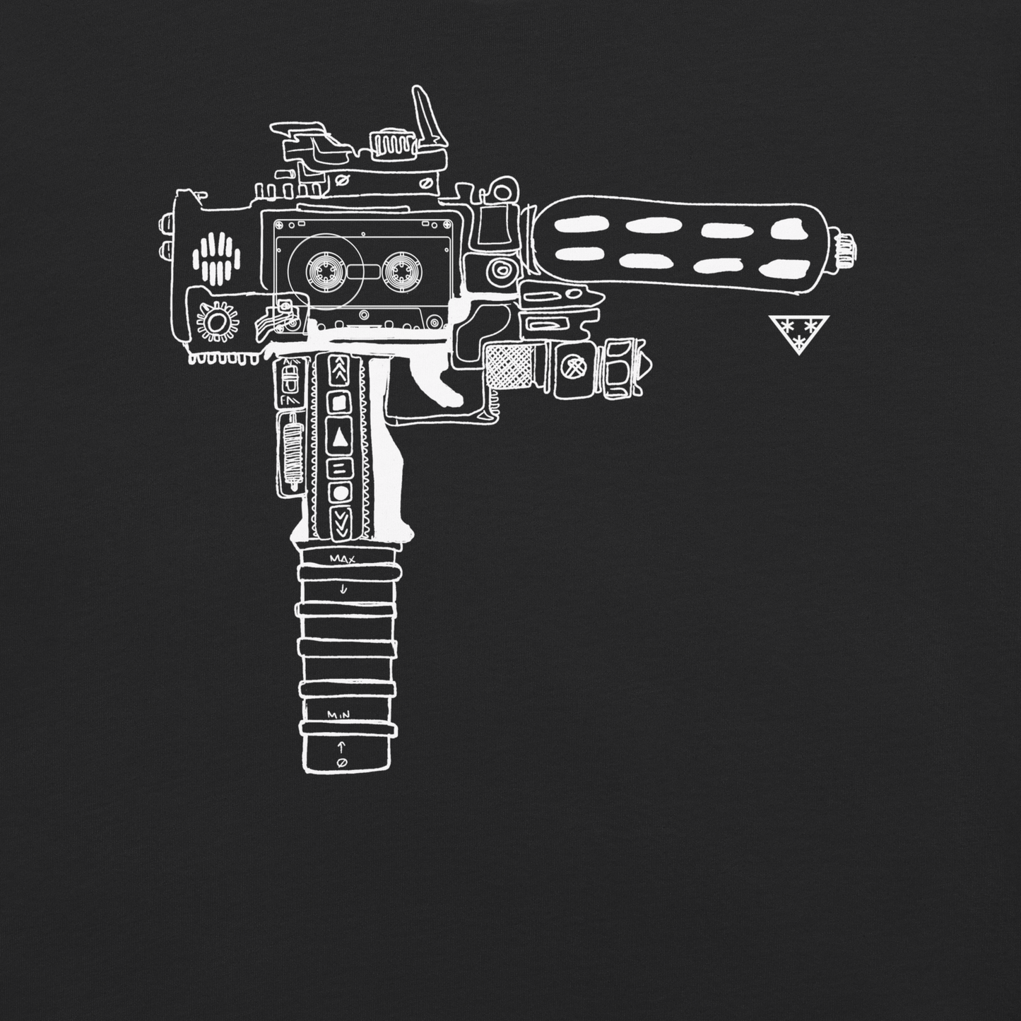 Mac-10 Tape Player Tee (black)